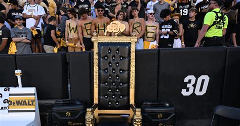 Deion Sanders, Colorado Unveil 'Turnover Throne' for Sideline ...