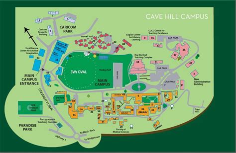 Uwi Cave Hill Campus Map - United States Map