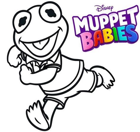 Kermit Muppet Babies Coloring Pages | Muppet babies, Muppets, Baby ...