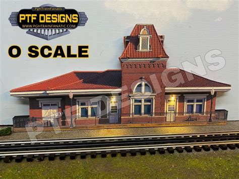 O Scale Train Station 2 Building Flat W Leds for Use as a - Etsy