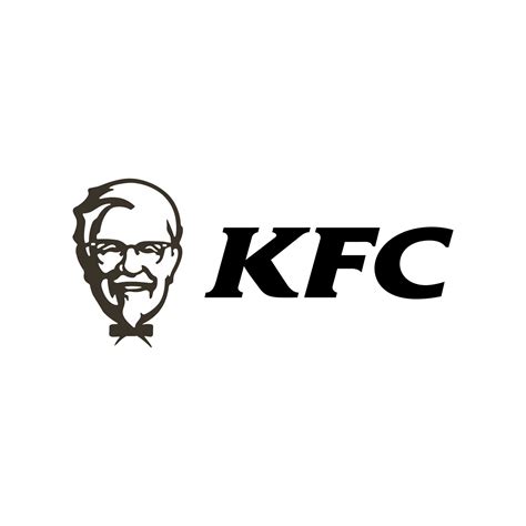 KFC logo black and white vector 25270615 Vector Art at Vecteezy