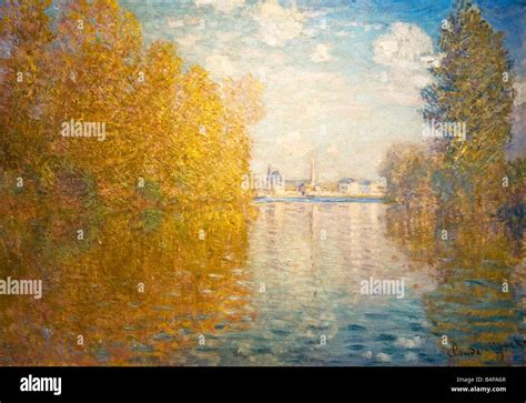 Autumn Effect at Argenteuil Claude Monet oil on canvas 1873 Courtauld ...