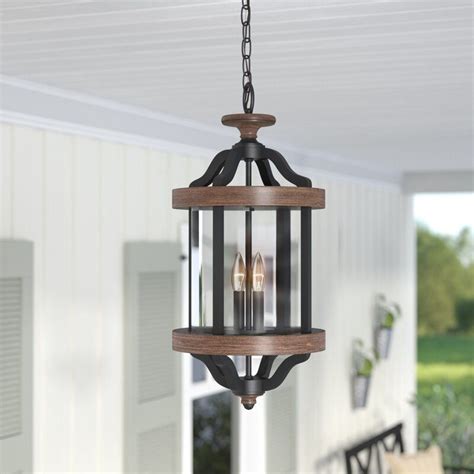 Black Farmhouse Outdoor Pendant Light - Outdoor Lighting Ideas