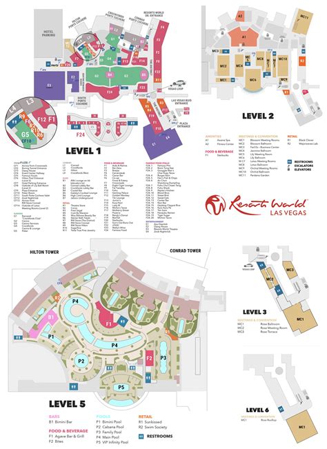 Resorts World Property Map & Floor Plans - Las Vegas