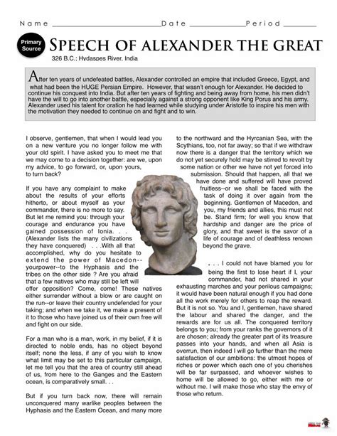 (PDF) 6B Alexander the Great Speech - todd_day.myteachersite.org ...