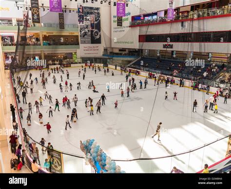 Dubai Ice Rink Inside Dubai Mall - The World's Largest Shopping Stock ...