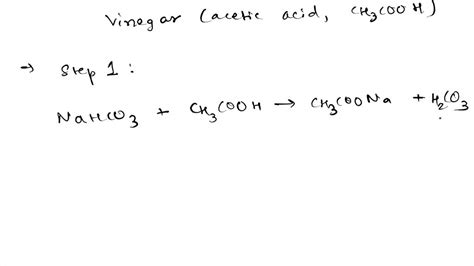 SOLVED: The chemical equation for the reaction of baking soda (sodium ...