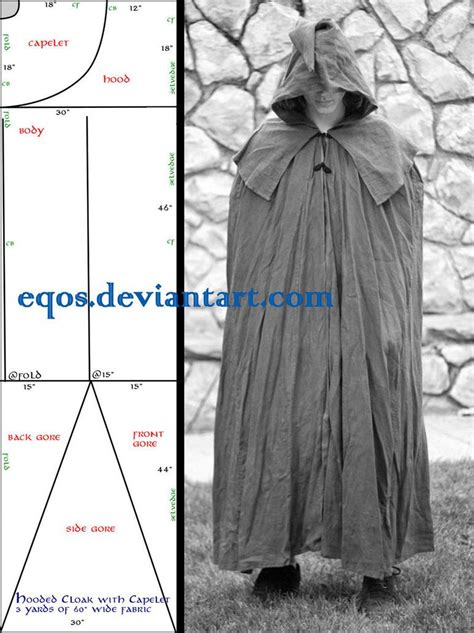 Pattern: Cloak with Capelet by ~eqos on deviantART | Cloak pattern ...