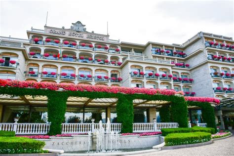 Hotel in Stresa on Maggiore Lake, Italy. Editorial Stock Image - Image ...