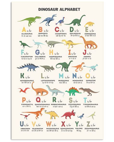 Out Of This World Dinosaur Alphabet Poster Family Flashcards Free Printable