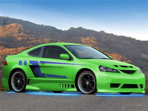 Green Modified Acura RSX HD Wallpaper