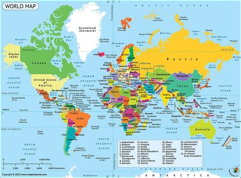 World Map With Country Names High Resolution