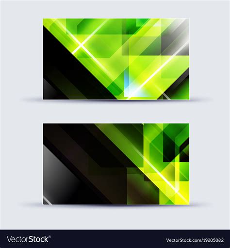 Abstract blank name card template for business Vector Image