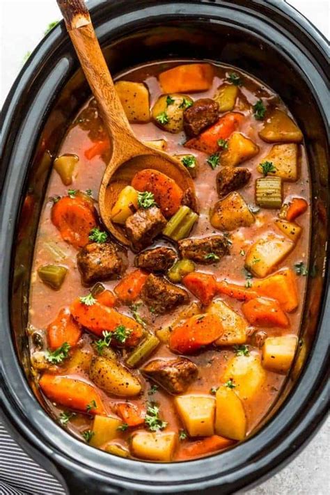 Slow Cooker Beef Stew (Homemade) + Recipe Video