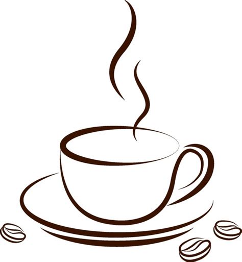 Coffee beans cup vectors free download graphic art designs