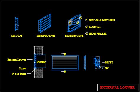 EXTERNAL LOUVER DRAWING DETAIL - Mepengineerings