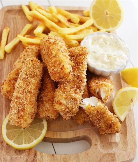 Crispy Baked Fish Sticks with Tartar Sauce | The Comfort Kitchen ...