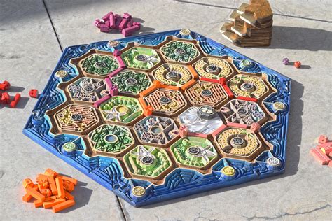 Handmade Wooden Settlers of Catan Board Game | Catan board game, Catan ...