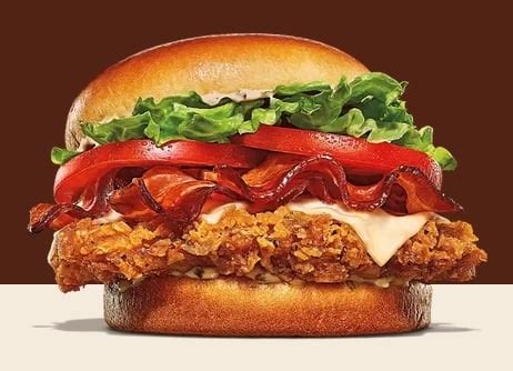 Burger King Offering New Bacon And Swiss Cheese Royal Crispy Chicken ...