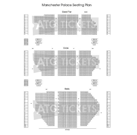 Manchester Palace Theatre Seating Plan