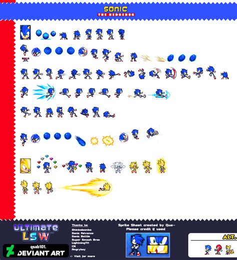 Sonic the Hedgehog Custom - Sonic Custom Sprites by GuiGamer211 on ...