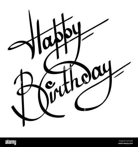 Happy birthday Black and White Stock Photos & Images - Alamy