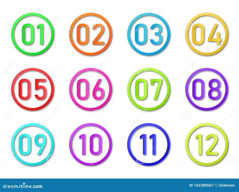 Infographic Numbers 1 To 10 In Overlapping Circles Vector Illustration ...