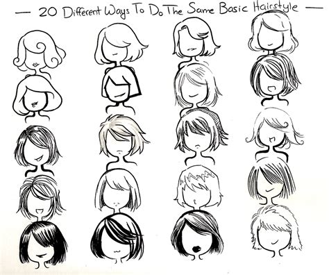 79 Popular Different Types Of Hair Styles Drawing For Hair Ideas - The ...