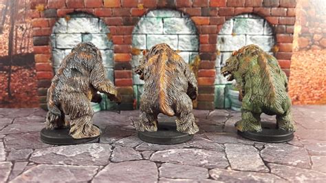 Abiger Industry: Wrath of Ashardalon miniatures - cave bears