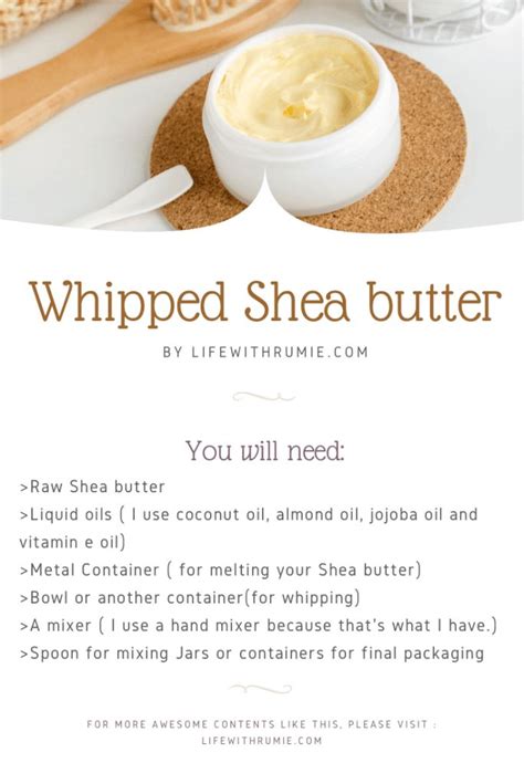 How to make the best whipped Shea butter | Shea body butter recipe ...