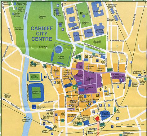 Cardiff City Map