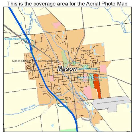 Aerial Photography Map of Mason, MI Michigan