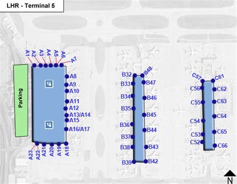 London Heathrow Airport LHR Terminal 5 Map