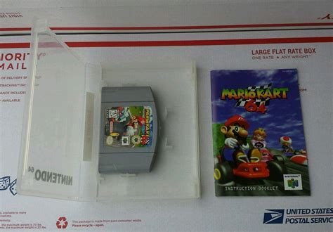 Mario Kart 64 (Nintendo 64) with MANUAL and collectors case SHIPS FREE ...