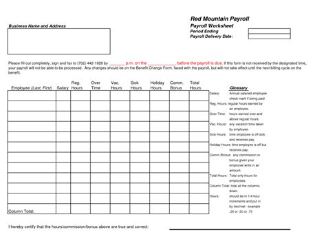 Payroll Spreadsheet Template — excelxo.com