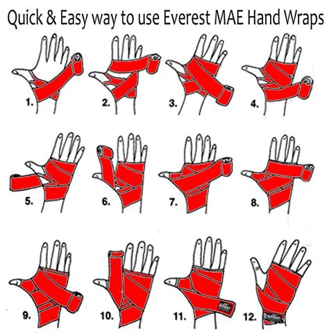 Everest MAE Boxing Hand Wraps 180" Mexican Boxing Bandages Hand Wraps ...