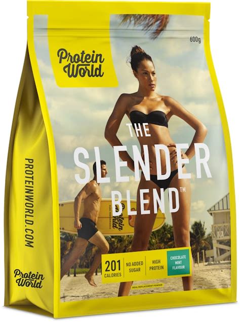 Protein World Slender Blend Chocolate Mint Protein Powder 600g | medino