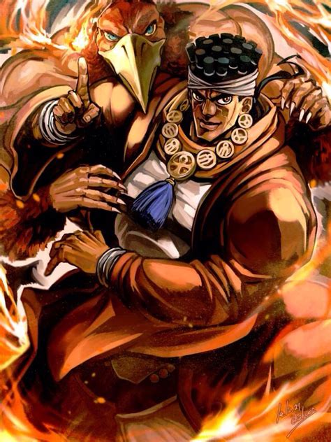 Avdol and Magician's Red | Jojos bizarre adventure jotaro, Jojo bizarre ...