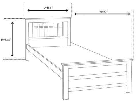 barstow-single-bed dimension | Furniture Manila