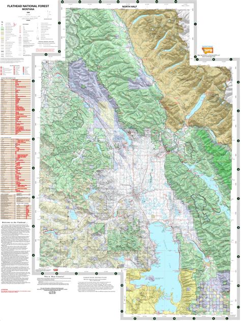 Flathead National Forest North (1 of 2) map by MontanaGPS | Avenza Maps