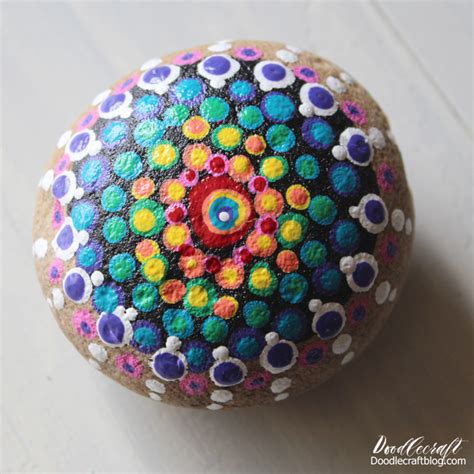 Dot Painted Mandala Rocks DIY