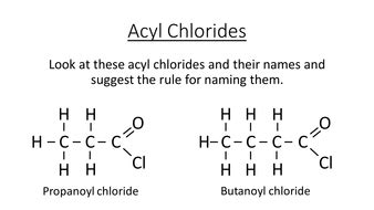 Acyl Chloride complete lesson for new OCR A Level | Teaching Resources