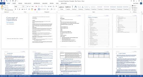 Concept of Operations Template - Download MS Word sample templates