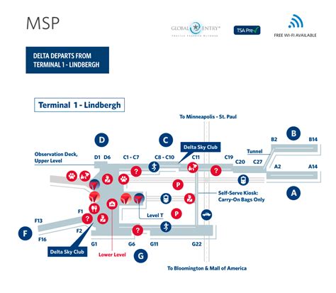 Msp Airport Terminal Map