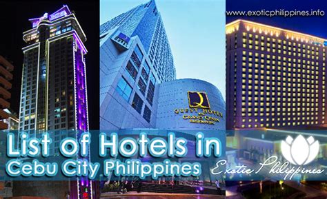 List of Hotels in Cebu City Philippines