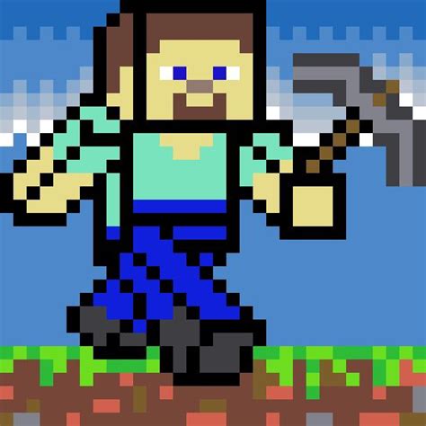 Minecraft Steve pixel art