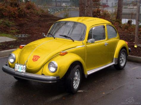 Love is... A bright yellow 1964 VW named Bumblebee