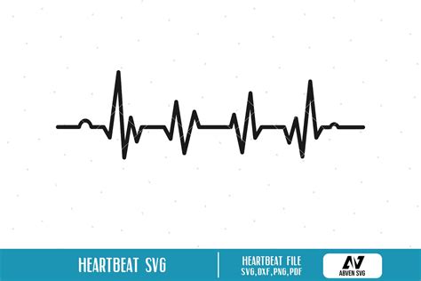 Heartbeat Svg Lifeline Svg Heartbeat Clip Art Heartbeat | Etsy