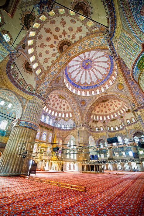 Blue Mosque Interior in Istanbul | High-Quality Architecture Stock ...