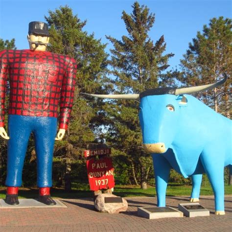 Paul Bunyan & Babe the Blue Ox, Bemidji – Bemidji, Minnesota - Atlas ...